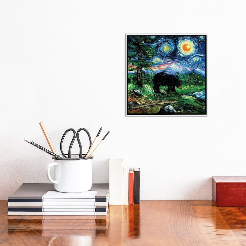 iCanvas "Smoky Mountain Night" by Aja Trier Framed