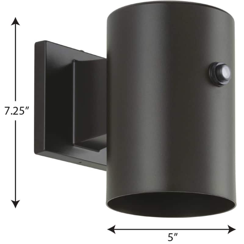 Progress Lighting 7" Tall LED Outdoor Wall Sconce with Photocell