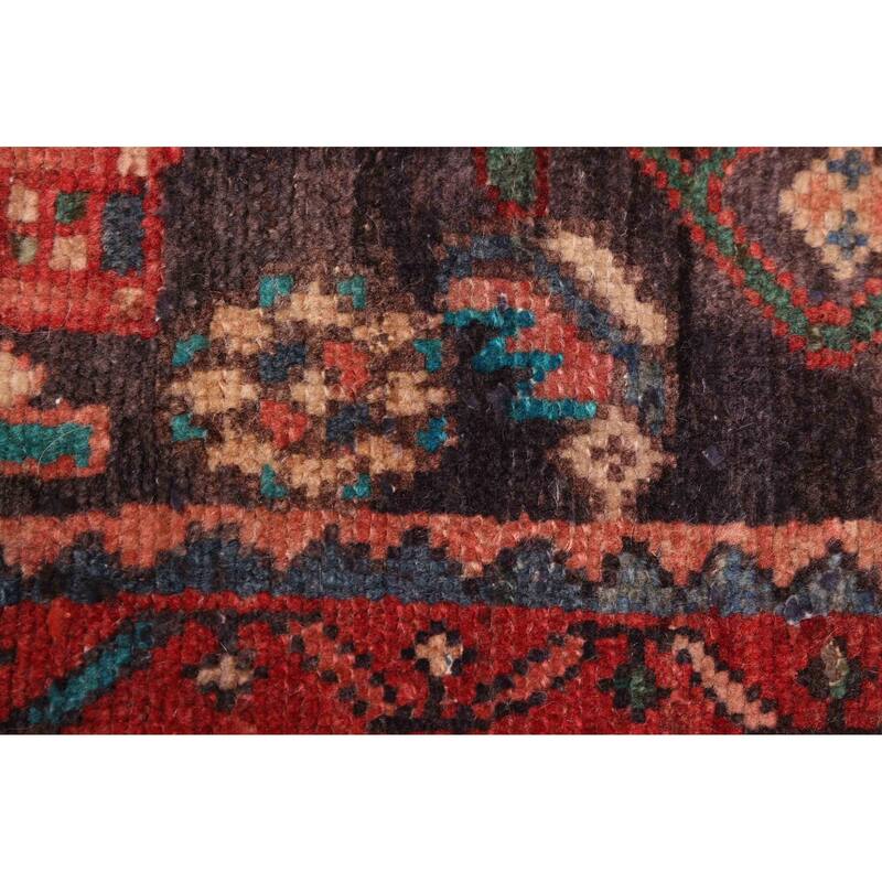 ECARPETGALLERY Hand-knotted Andelz Dark Navy, Red Wool Rug - 2'11 x 15'2