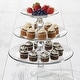 preview thumbnail 3 of 7, Libbey Selene 3-Tier Glass Footed Server Set - Set of 3