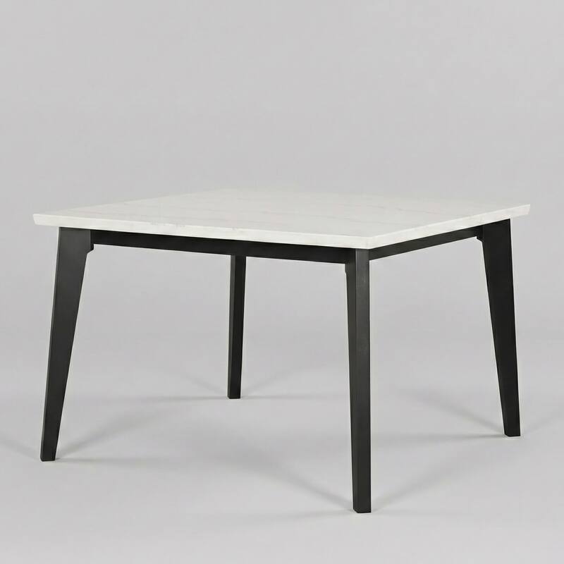 Furniture of America Fieny Modern Genuine White Marble Square 54-inch Counter Height Dining Table