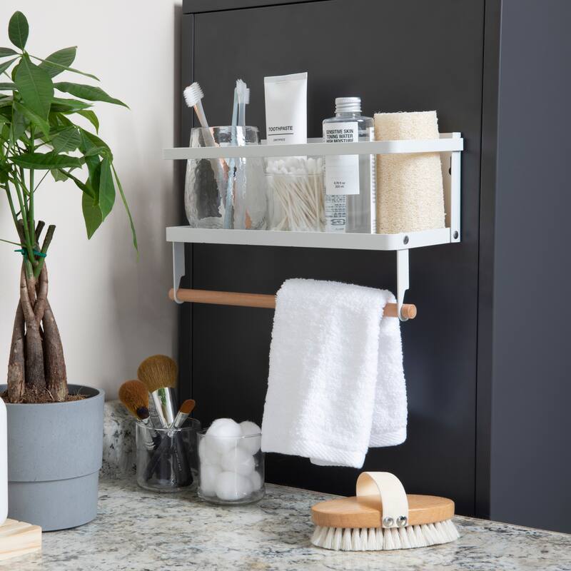 Household Essentials Metal Magnetic Organizer Rack - 12.3"L x 4.4"W x 6.3"H