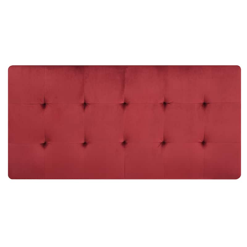 Derek Oversized Velvet Ottoman