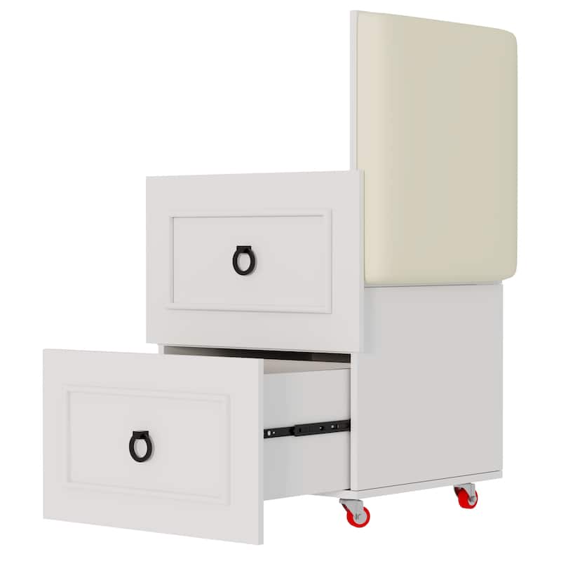 Makeup Vanity with Led Light and Hidden Storage