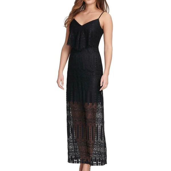 low v maxi dress
