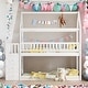 preview thumbnail 2 of 4, Twin House Bunk Bed with Shelves and Drawers