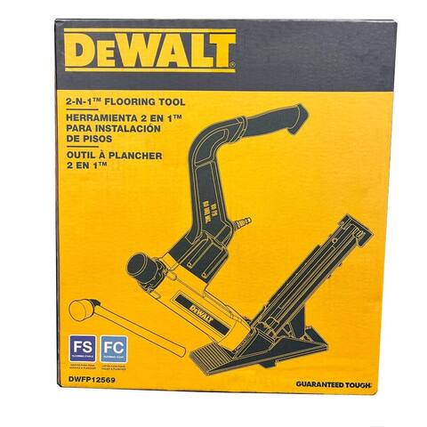 DEWALT Flooring Stapler, 2-in-1 Tool