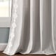 preview thumbnail 13 of 15, Lush Decor Luxury Modern Geo Linen Like Embroidery Border Window Curtain Panel