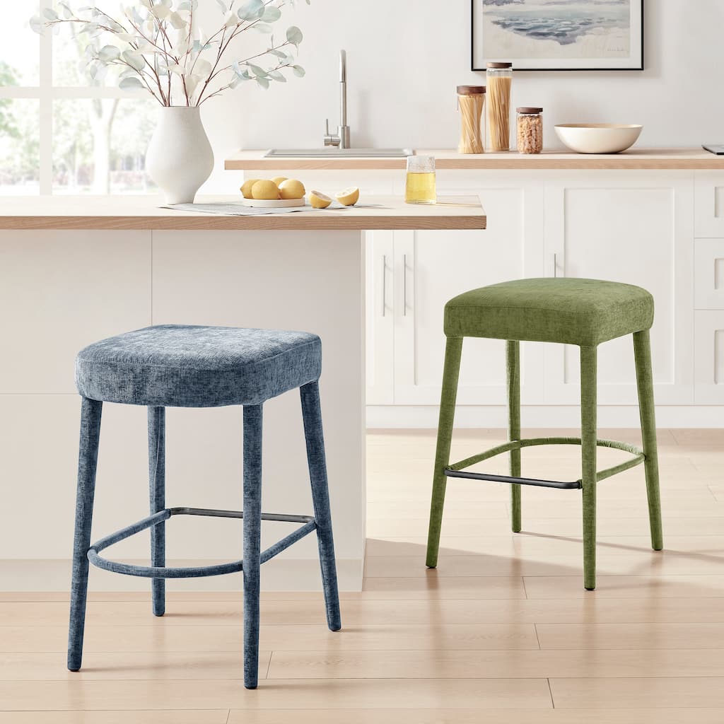 NPD Furniture Rylee Backless Counter Stool (Set of 2)