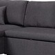 preview thumbnail 3 of 3, 82 Inch Reversible Sleeper Sectional Sofa with Storage Chaise, Dark Gray
