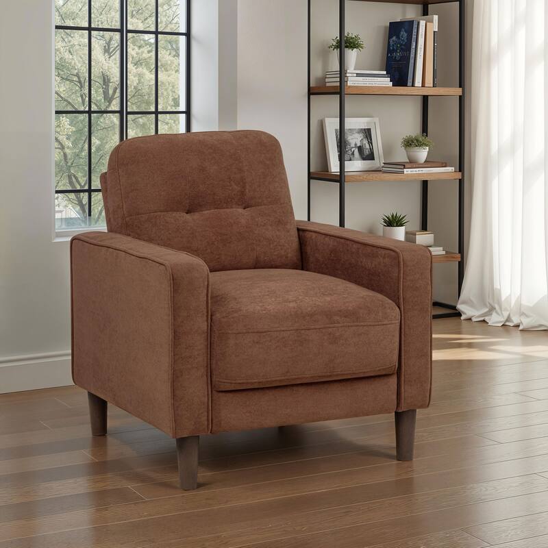 Bowen II Fabric Upholstered Track Arm Accent Chair - 32" x 32.75" x 34.25"