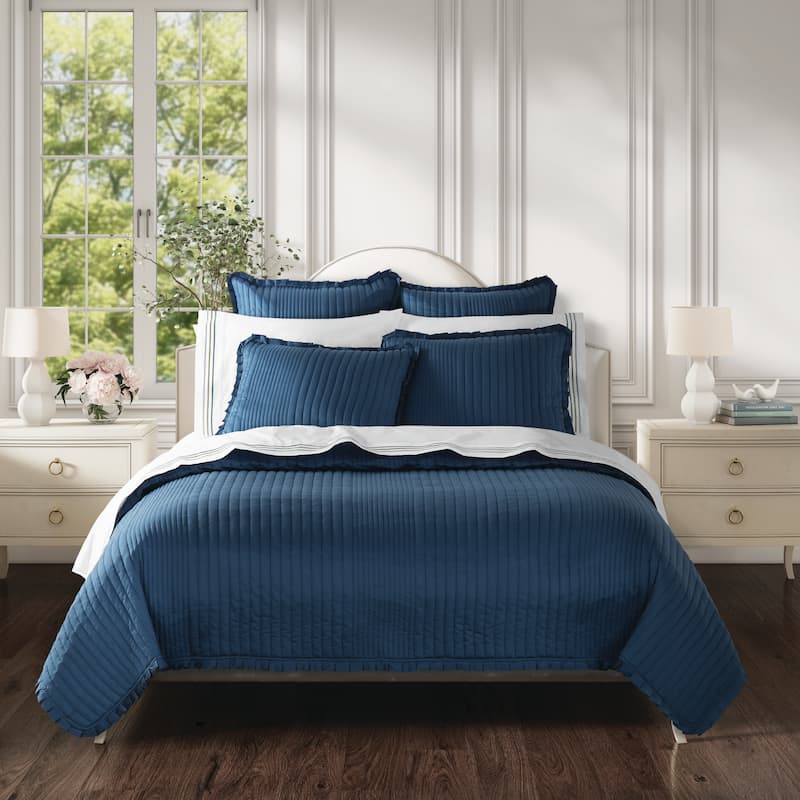 Meadow 20" Square Quilted Decorative Throw Pillow