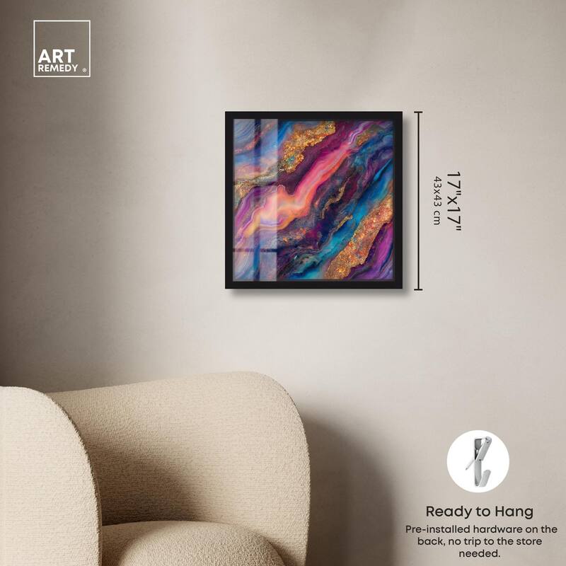 Glittering Spectrum III Shadowbox by Art Remedy