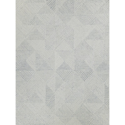 EXQUISITE RUGS Caprice Hand-tufted New Zealand Wool Light Blue Area Rug.
