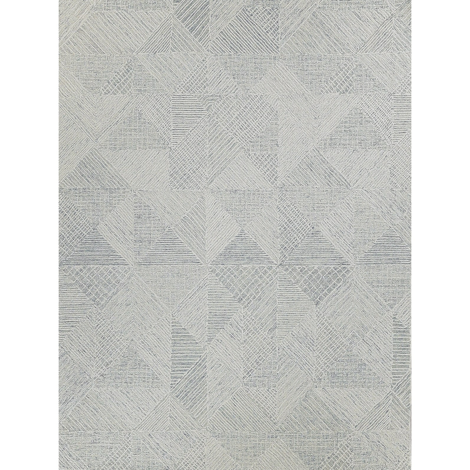 EXQUISITE RUGS Caprice Hand-tufted New Zealand Wool Light Blue Area Rug.