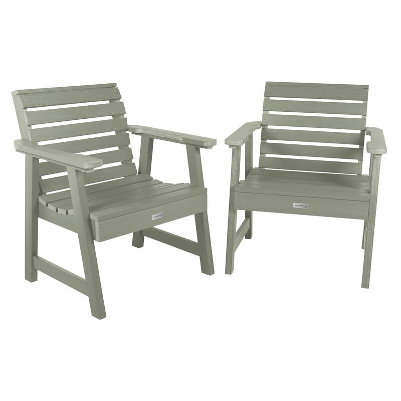 HIGHWOOD Weatherly Garden Chairs Set of Two - Eucalyptus