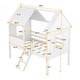 preview thumbnail 39 of 54, Twin Size Low Wood House Loft Bed With Two Side Windows for Home