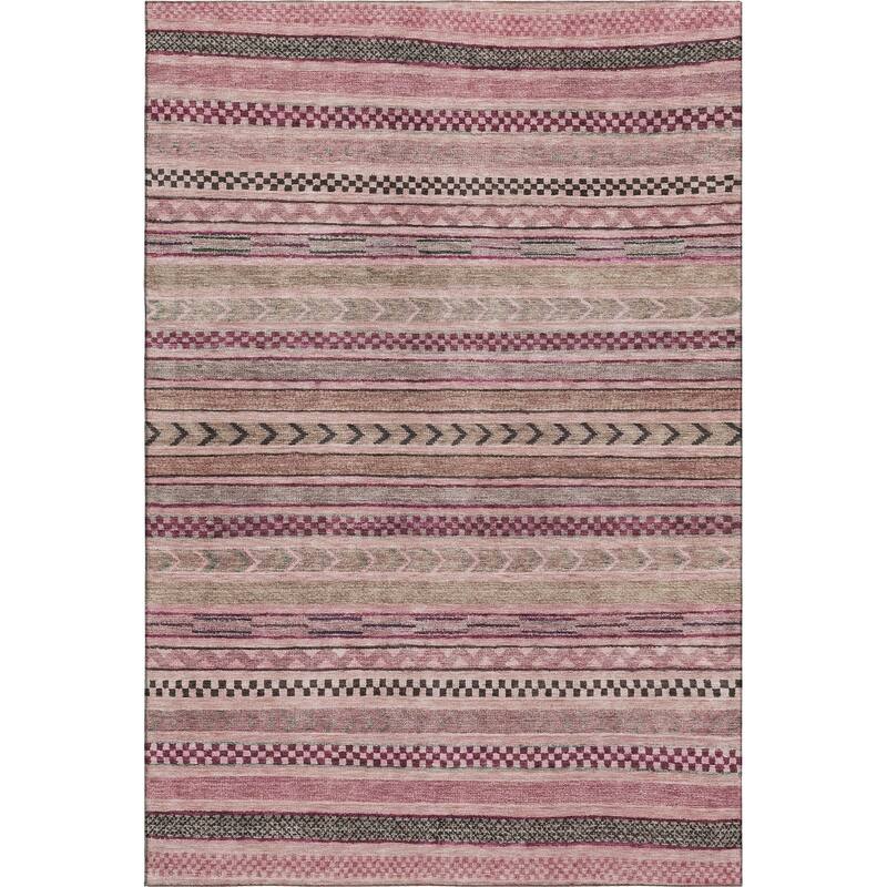 Premium Washable Super Soft Boho Stripes Mayfield Rug