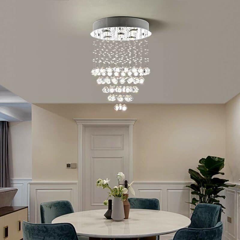Maxax 5 - Light Unique / Statement Tiered Chandelier with Crystal Accents - MX19029-5-C