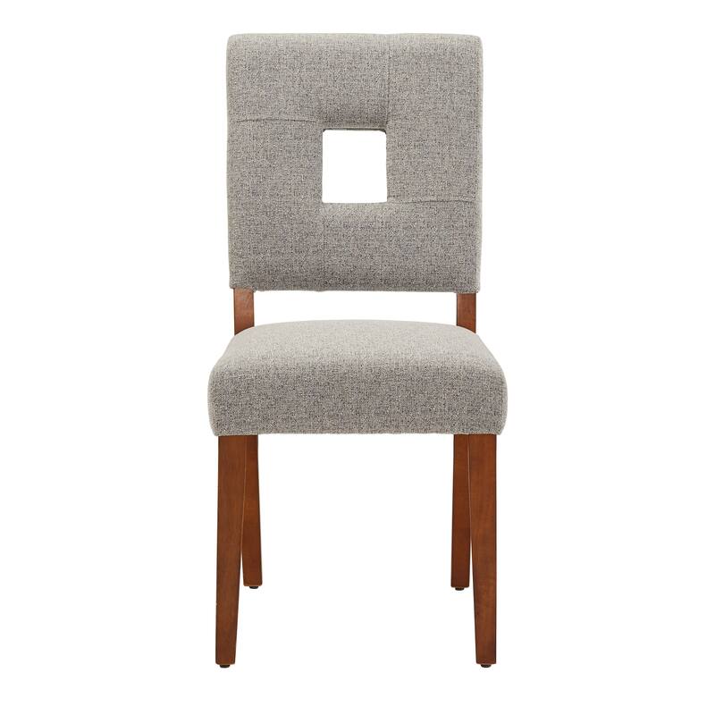 Calvados Upholstered Fabric Keyhole Dining Chairs (Set of 2) by iNSPIRE Q Classic