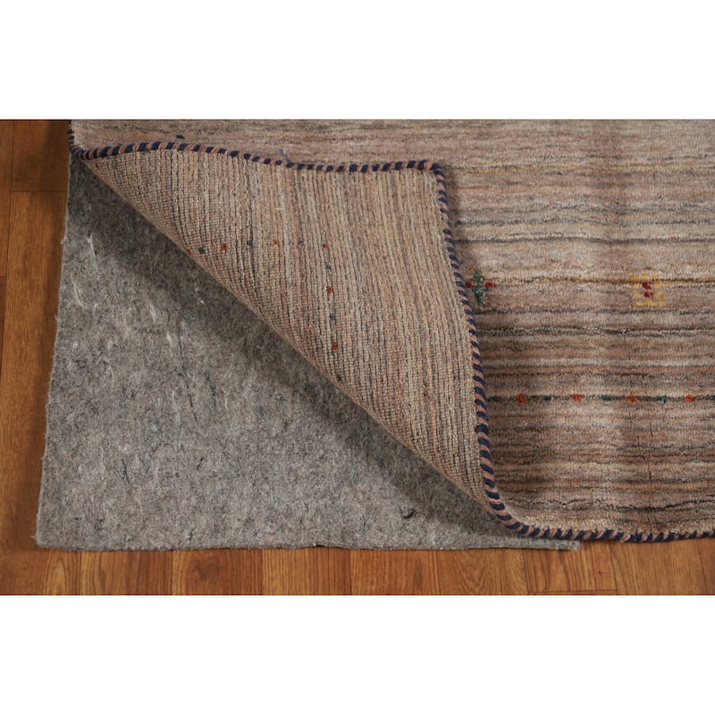 Tribal Gabbeh Indian Rug Handmade Multi-Color Wool Carpet - 3'10" x 5'8"