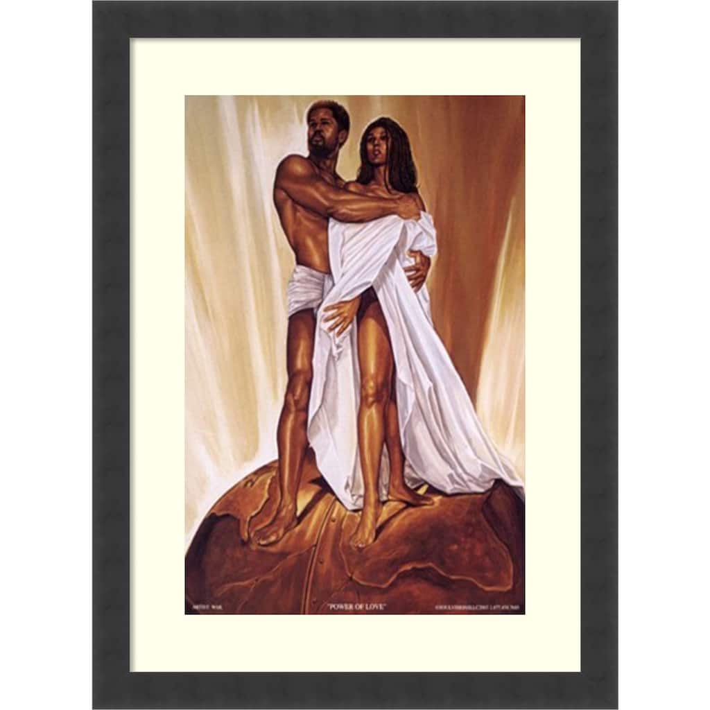 Framed Art Print 'Power of Love' by Wak - Kevin A. Williams 18 x 24-inch