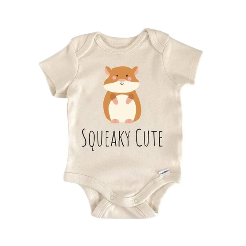 Hamster Mouse Animal - Baby Boy Girl Clothes Infant Bodysuit Funny Cute Newborn