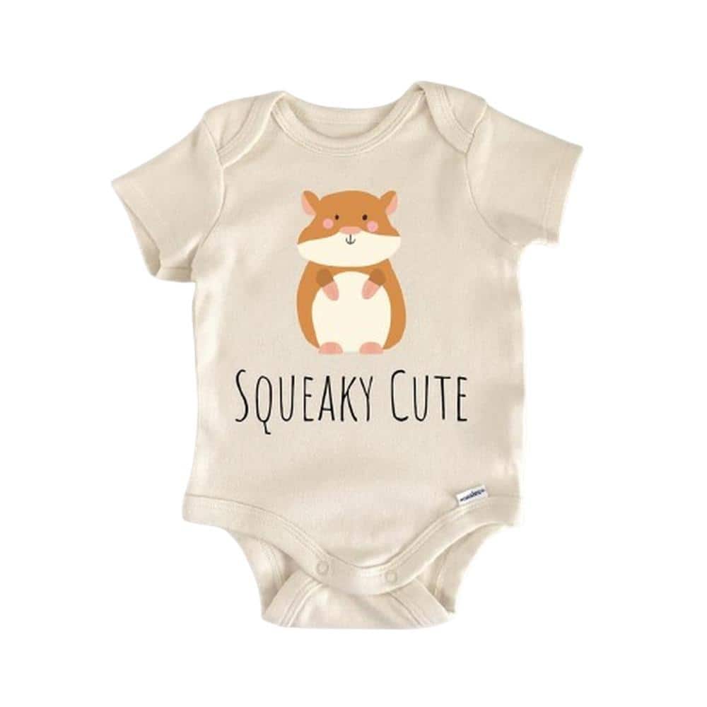 Hamster Mouse Animal - Baby Boy Girl Clothes Infant Bodysuit Funny Cute Newborn