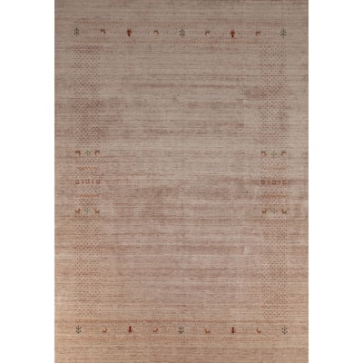 Hand Knotted Oriental 100% Wool Carpet Tribal Animal Pictorial Multi-Colored Gabbeh Area Rug - 11' 6'' X 8' 9''