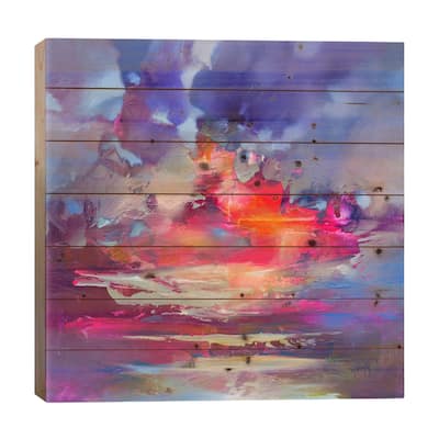 Energy Transfer Print On Wood by Scott Naismith - Multi-Color