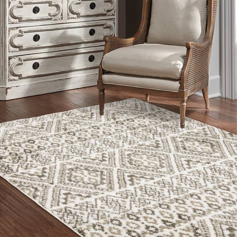 Paige Updated Lodge Brown/Beige Area Rug