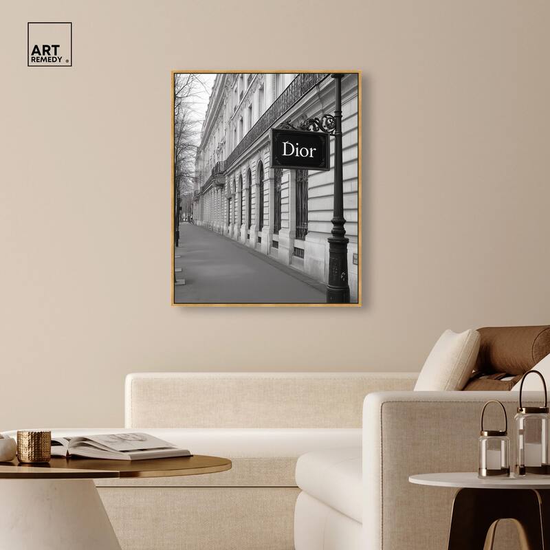 Parisian Street Canvas by Art Remedy