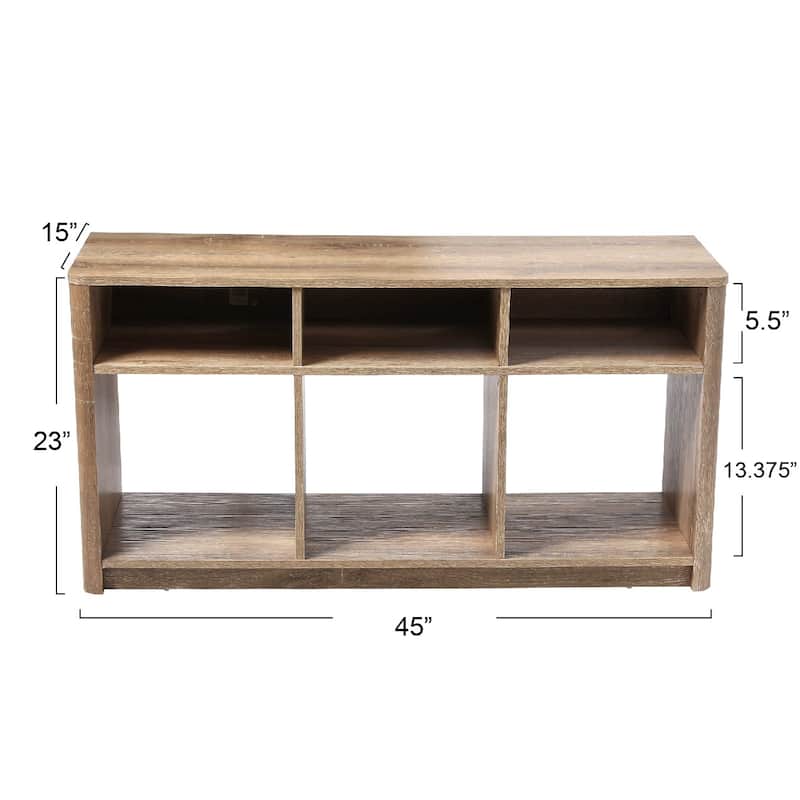Radius Wood TV Stand with Storage