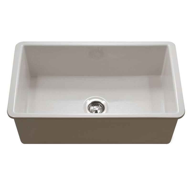 Houzer PTU-3600 Platus 32" Undermount Single Basin Fireclay Kitchen