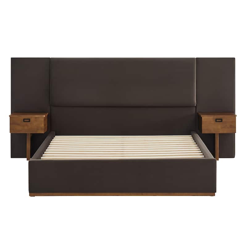 Danson Upholstered King Bed with Side Tables