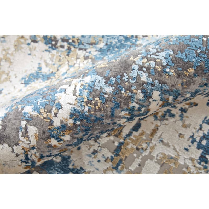 Grand Bazaar Lindstra Machine Made Abstract Modern Area Rug