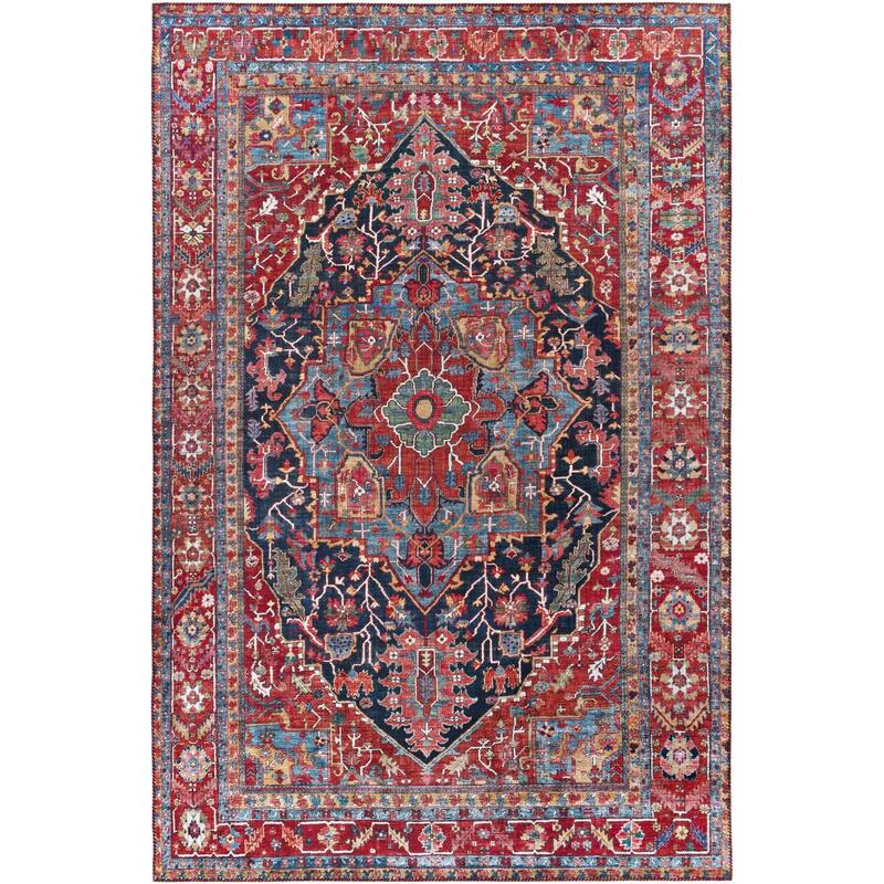 Livabliss Iris Traditional Medallion Printed Area Rug