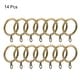 preview thumbnail 8 of 8, Curtain Rings, Metal Drapery Ring for Curtain Rods 14 Pcs Bronze - 28mm