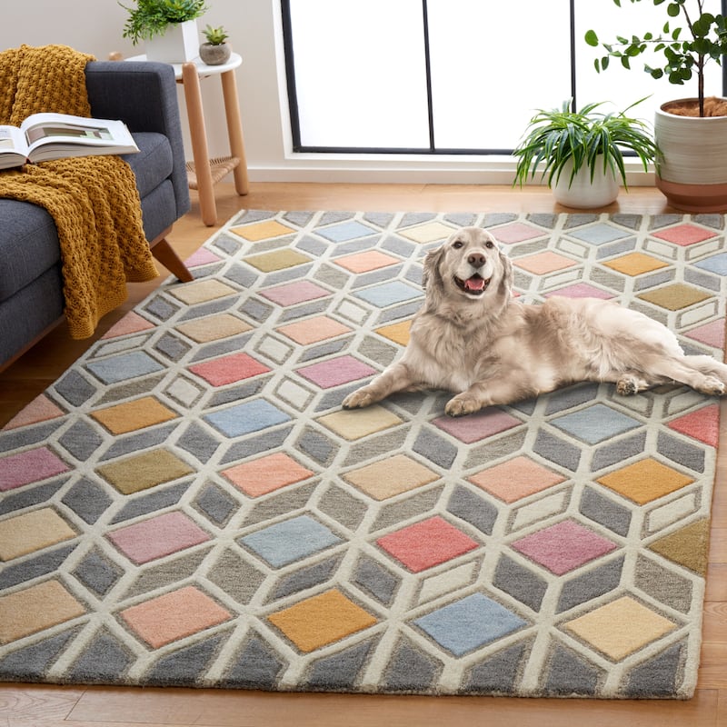 SAFAVIEH Handmade Rodeo Drive Alexys Mid-Century Modern Wool Rug