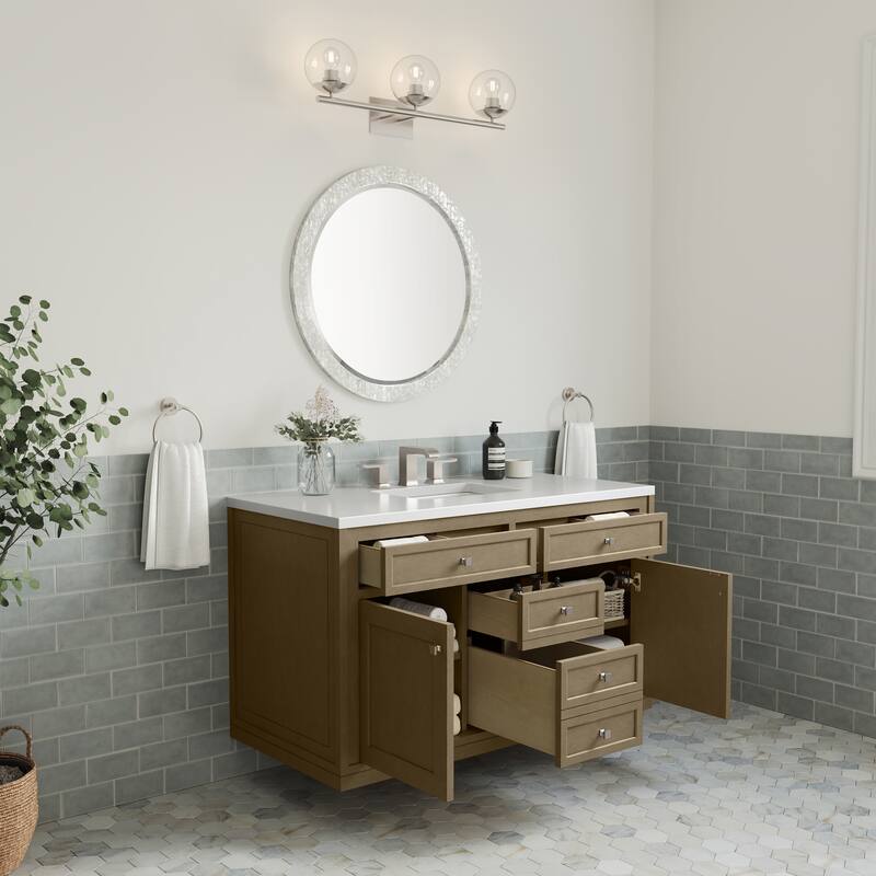 Chicago 48" Single Vanity, Walnut Whisper