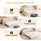 preview thumbnail 14 of 82, 66" Queen Pull Out Sofa Bed, 3-in-1 Convertible Sleeper Sofa with Side Storage