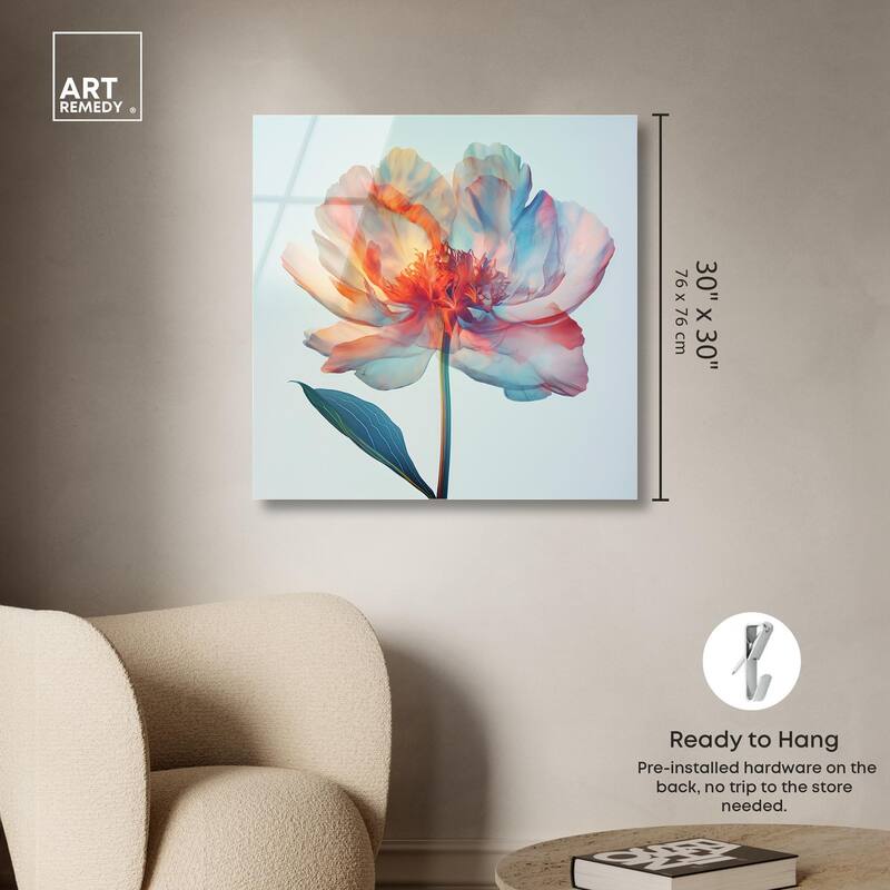 Peony Phases Acrylic by Art Remedy, Ready to Hang