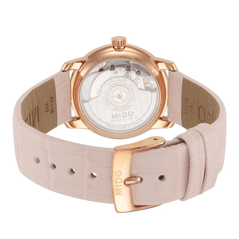 Mido Women's Baroncelli III 33mm Automatic Watch M0272073601000 - White - One Size