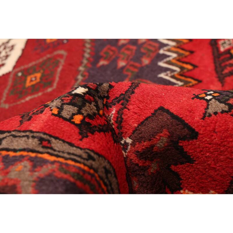 ECARPETGALLERY Hand-knotted Andelz Red Wool Rug - 3'11 x 6'3