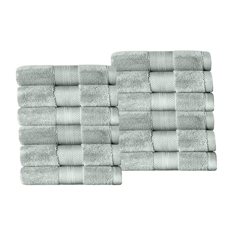 Blue Nile Mills Rio Turkish Cotton Face Towel, Set of 12