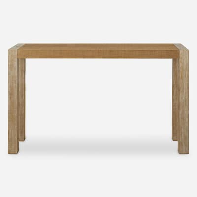 Uttermost Bentley Grasscloth Console Table - 31.125"H x 52"W x 13"D