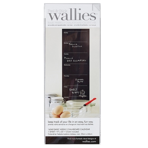 Basic Weekly Chalk Calendar, 9" x 25" - One Size. Opens flyout.