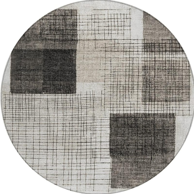 HomeRoots Geometric Transitional Rectangle Outdoor Rug