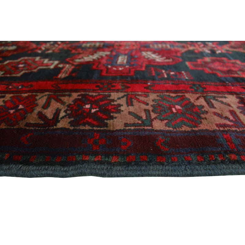 Semi Antique Alexina Rust/Navy Runner - 3'5" x 8'2"