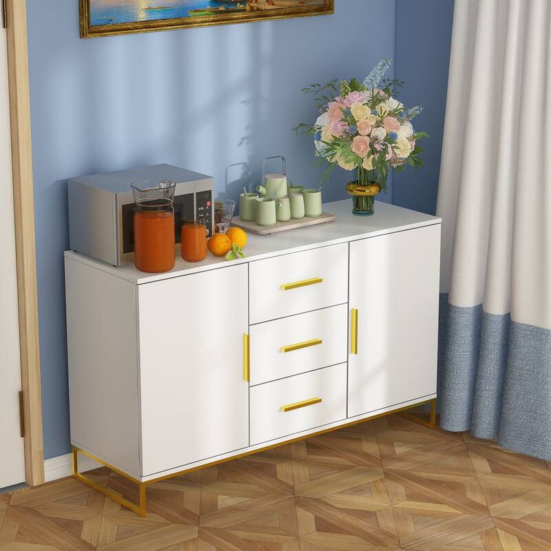 47.2"W x 29.3"H Sideboard Serving Buffet Storage Cabinet Cupboard